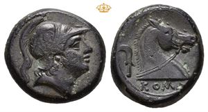 Anonymous. Circa 241-235 BC. Æ litra (3,74 g; 16 mm)