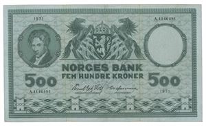 500 kroner 1971. A4146481
