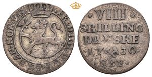 8 skilling 1730. S.3 var.