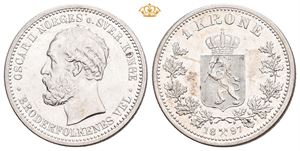 1 krone 1897 Renset