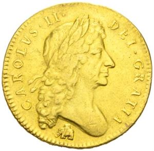 Charles II, 5 guinea 1684.