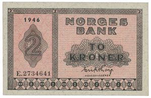 2 kroner 1946 E 2734641.