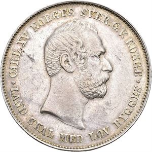 CARL XV 1859-1872 Speciedaler 1861