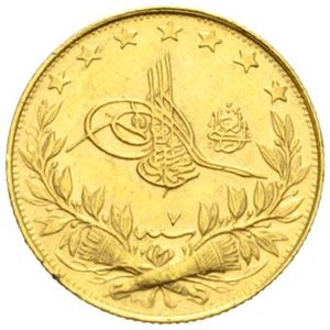 Mohammed V 1909-1918, 100 kurush år 7.