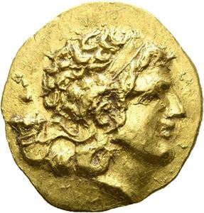 Pontos, Mithradates VI Eupator 120-63 f.Kr., stater, Tomis 88-86 f.Kr. (8,37 g). Hode av Alexander mot høyre/Athene sittende mot venstre