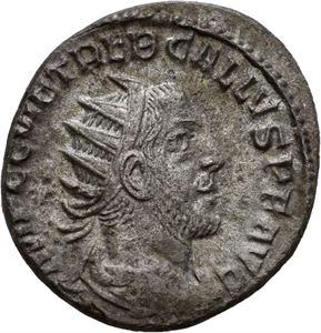 Trebonianus Gallus 251-253, antoninian, Antiokia 251-252 e.Kr. R: Felicitas stående mot venstre