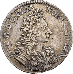 FREDERIK IV 1699-1730, KONGSBERG, 4 mark 1700. S.7