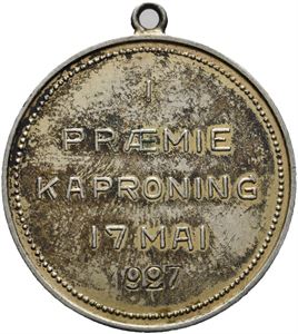 Premie kapproing 17.mai 1927 sølvmedalje