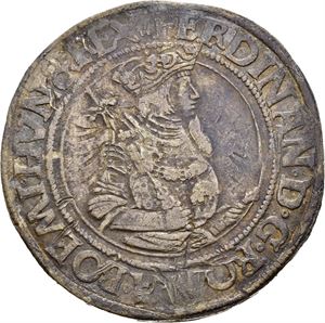 Ferdinand I 1521-1564, taler u.år/n.d., Praha. Riper/scratches
