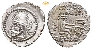 KINGS of PARTHIA. Vologases VI, AD 207/8-221/2 AD. AR drachm (3,56 g; 20 mm)