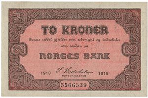 2 kroner 1918. 5566539