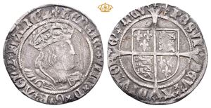 England. Henrik VIII 1509-1547, groat 2.nd. Coinage 1526-1544. Riper/scratches