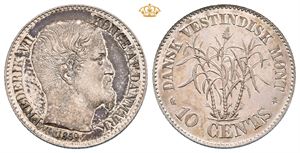 10 cent 1859. Prakteksemplar/choice