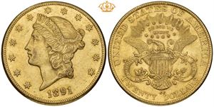 20 Dollars 1891 CC