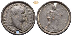 Vespasian. Circa AD 400. Æ cast contorniate (37 mm, 24,78 g)