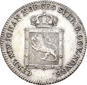 CARL XIV JOHAN 1818-1844, KONGSBERG, 24 skilling 1819