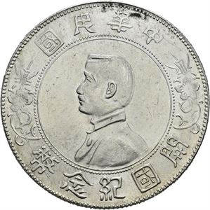 Sun Yat Sen, dollar 1927. Riper/scratcvhes
