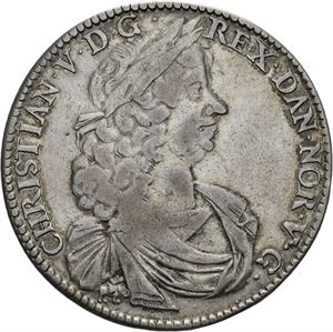 CHRISTIAN V 1670-1699. KONGSBERG. Speciedaler 1692. "Det klipperne…". S.10