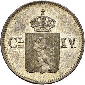 CARL XV 1859-1872, KONGSBERG, 3 skilling 1868