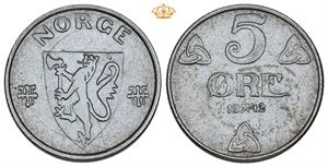 5 øre 1942. Prakteksemplar/choice