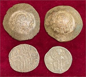 Lot # 12. Lot of four Byzantine silver/billon coins