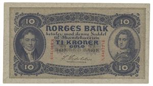 10 kroner 1927. N5407216