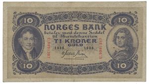 10 kroner 1936 U