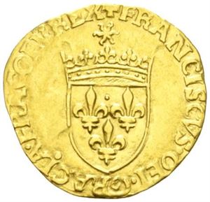 Frans I 1515-1547, ecu d`or au soleil .