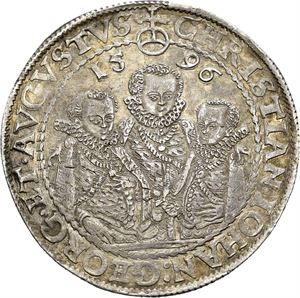 Christian II, Johann Georg I & August, taler 1596, Dresden