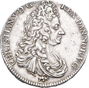 CHRISTIAN V 1670-1699, KONGSBERG Speciedaler 1695. "Saadan Nordens…". S.8