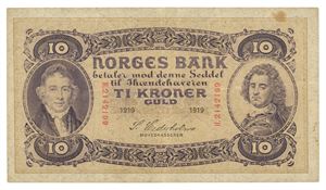 10 kroner 1919. H2142199