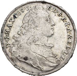Bayern, Maximilian III Josef, taler 1776. Justermerker/adjustment marks