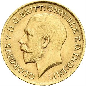 George V, 1/2 sovereign 1911