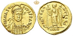 Anastasius I. AD 491-518. AV solidus (4,47 g).