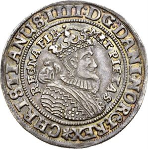 CHRISTIAN IV 1588-1648, CHRISTIANIA, 1/2 speciedaler 1648. R. S.19