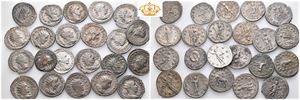 Lot of 22 Roman imperial AR antoninianii