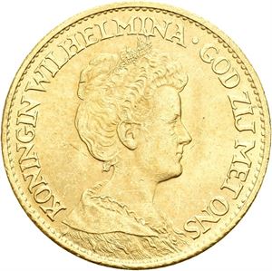 Wilhelmina, 10 gulden 1913