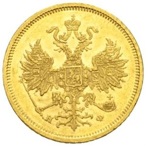 Alexander II, 5 rubel 1878.