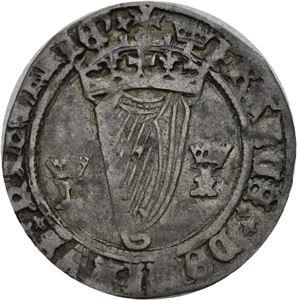 Henrik VIII 1509-1547, groat 1536-1537. hI (Henrik og Jane Seymour)