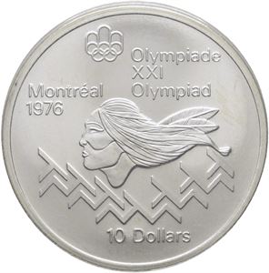 10 Dollars 1976 OL Montreal - Hurdles