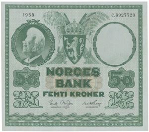 50 kroner 1958 C 6927723.