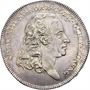 Carl XIII, Sveriges og Norges Forening 1814. Frumerie. Sølv. 41 mm. RR.