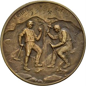 Lektorlaget i Kongsberg 1965. Hansen/Throndsen. Bronse. 32 mm