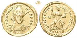 Honorius, AD 393-423. AV solidus (4,33 g)
