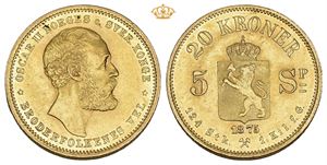 20 kroner/5 species 1875
