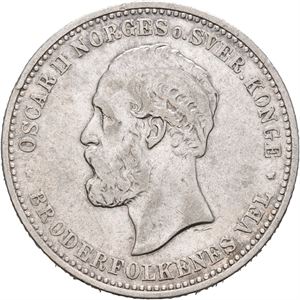 2 kroner 1902. Kantmerker