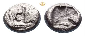 KINGS of LYDIA, Kroisos. Circa 561-546 BC. AR 1/12 stater (0,79 g)