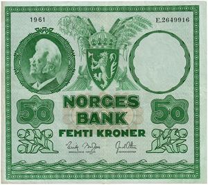 50 kroner 1961. E2649916