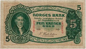 5 kroner 1919. G0762161