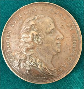 Carl XIII, Prins Oscars første nattverd 1815. Enegren. Bronse. 57 mm